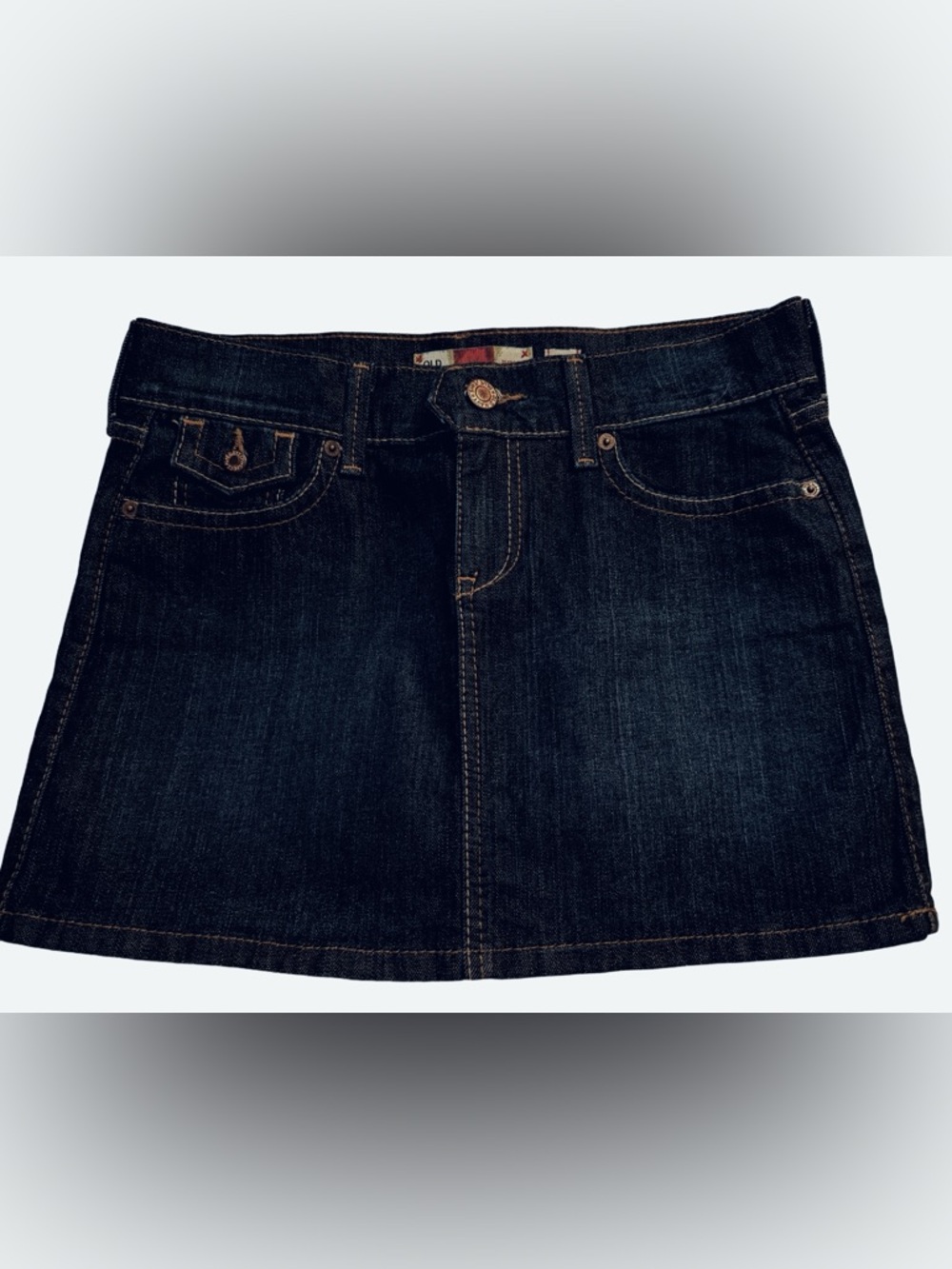 Old Navy Dark Blue Denim Mini Skirt
